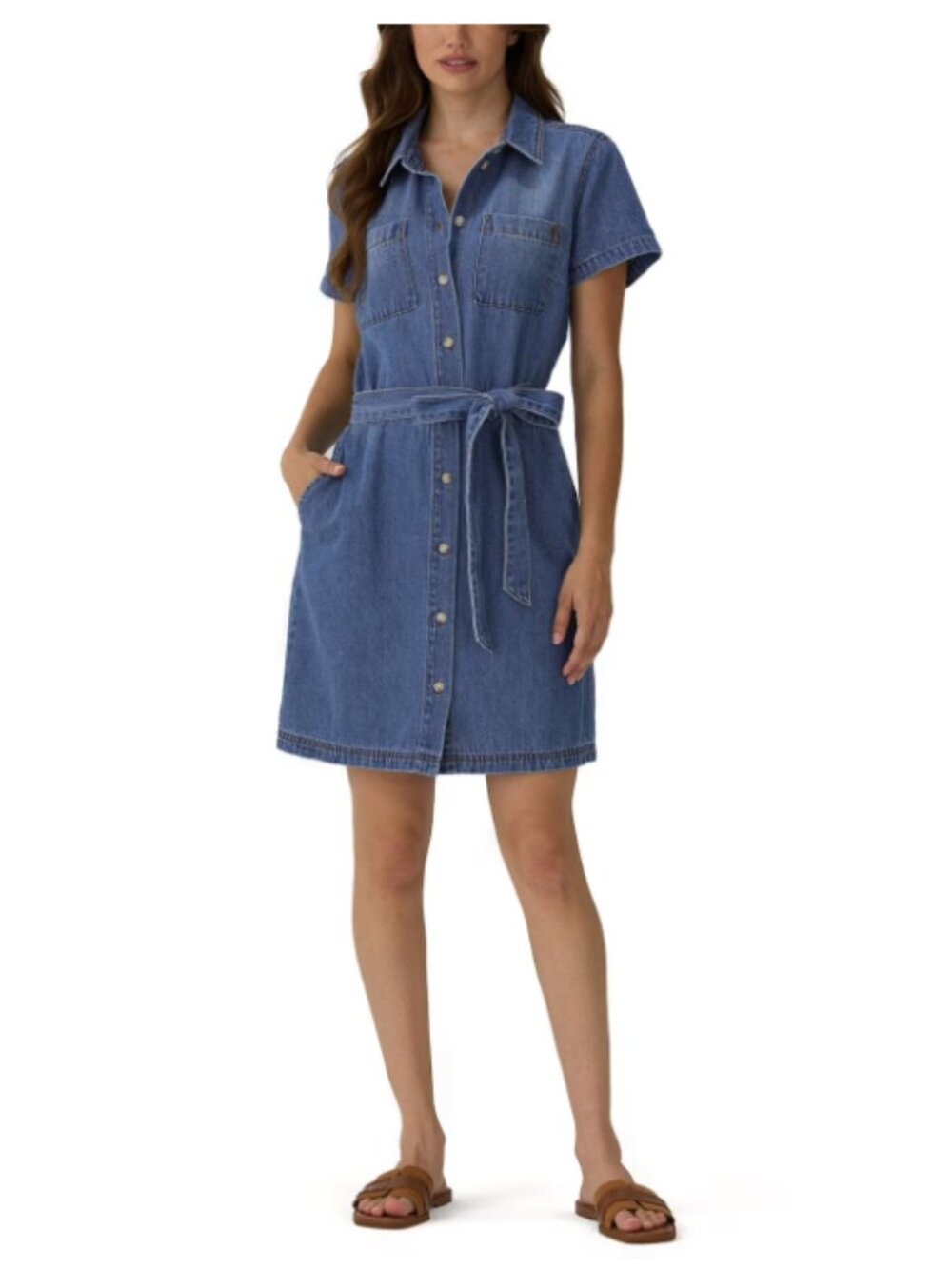 Frye Women's Belted Denim Mini Dress